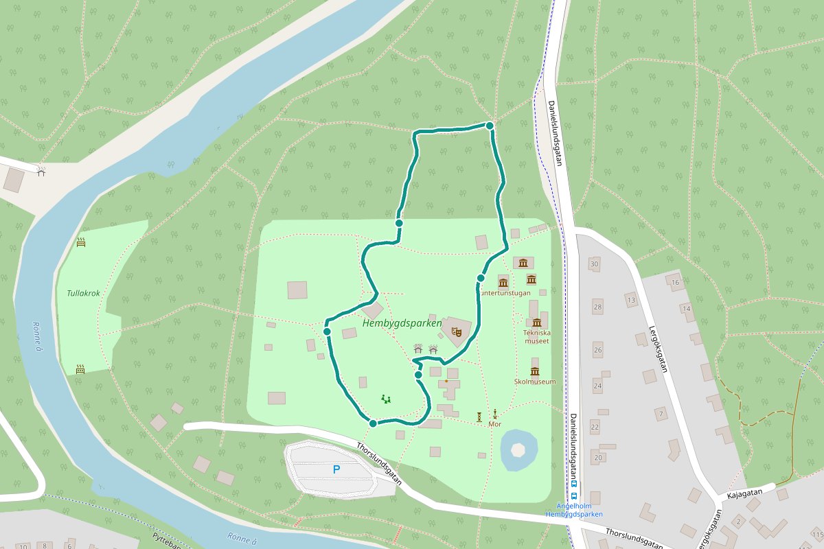 Karta över Hembygdsparken