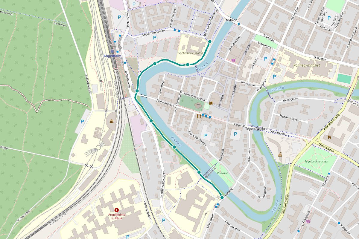 Karta över Järnvägsparken