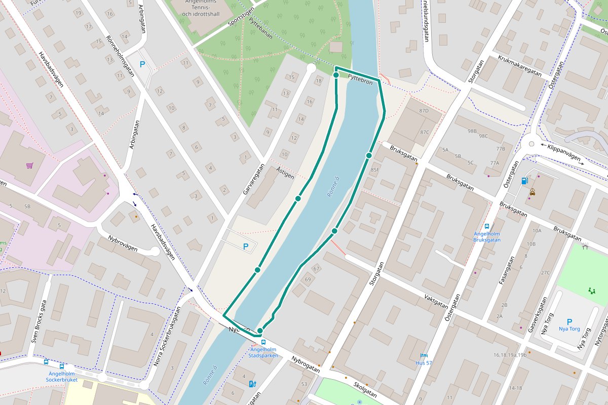 Karta över Nybrogatan
