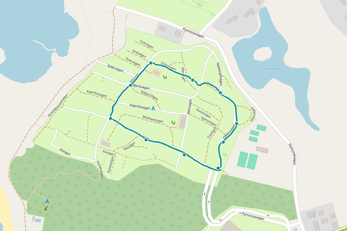 Karta över First Camp Torekov