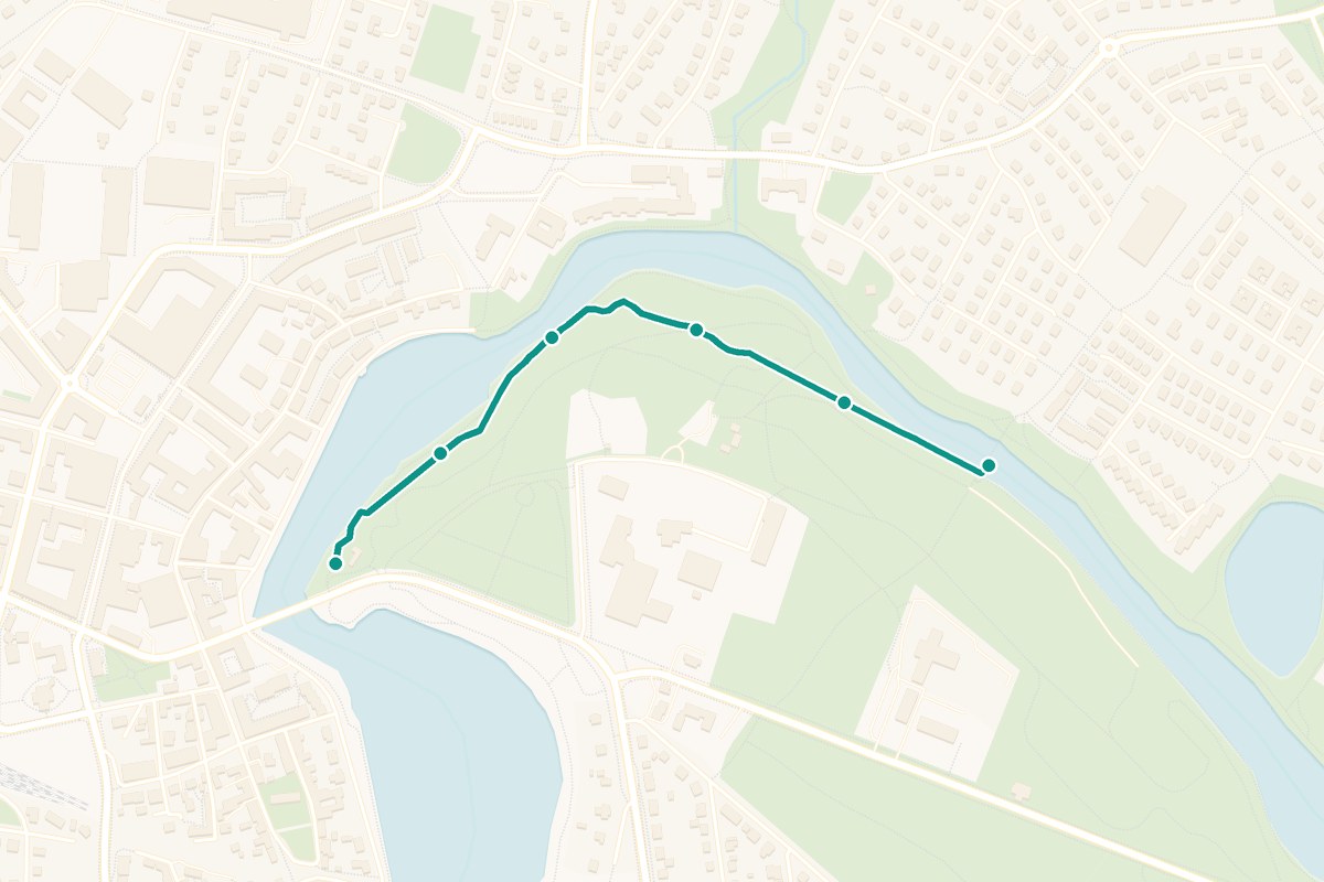Karta över Falkenberg Vallarna