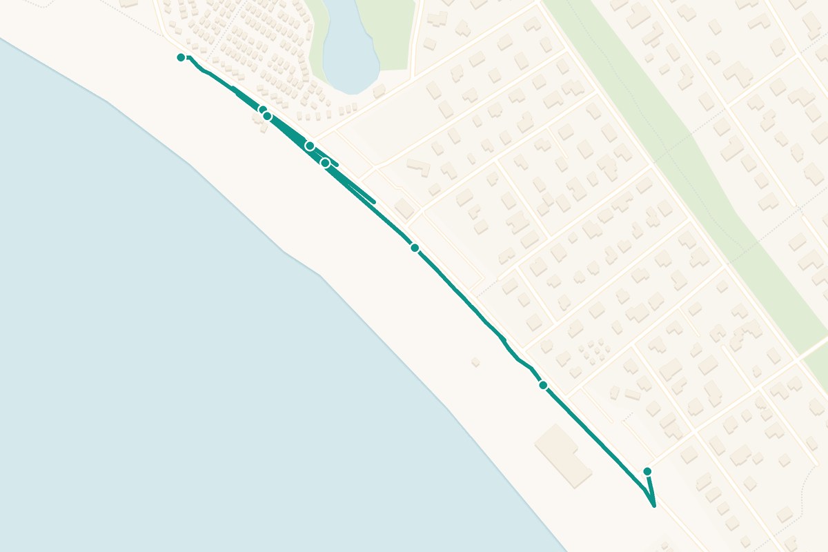 Karta över Skrea Strandpromenad