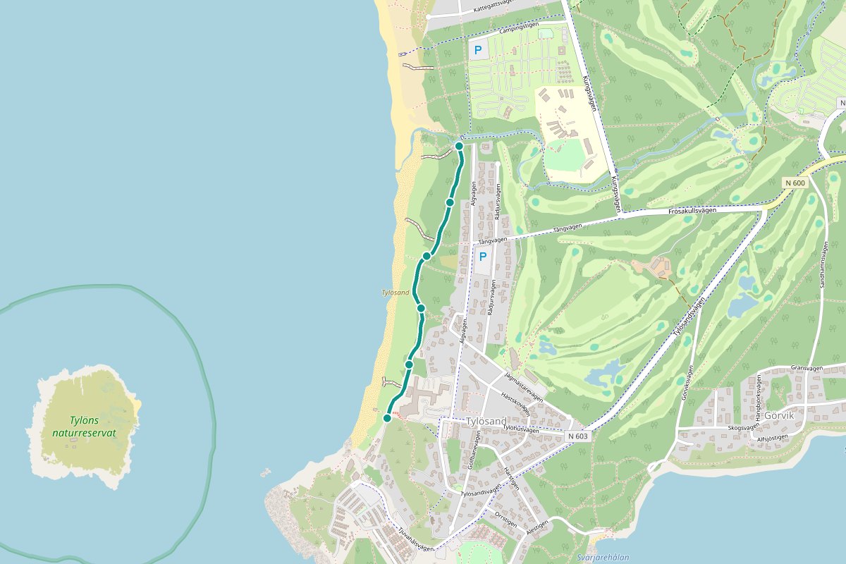 Karta över Prinsen Tylöhus