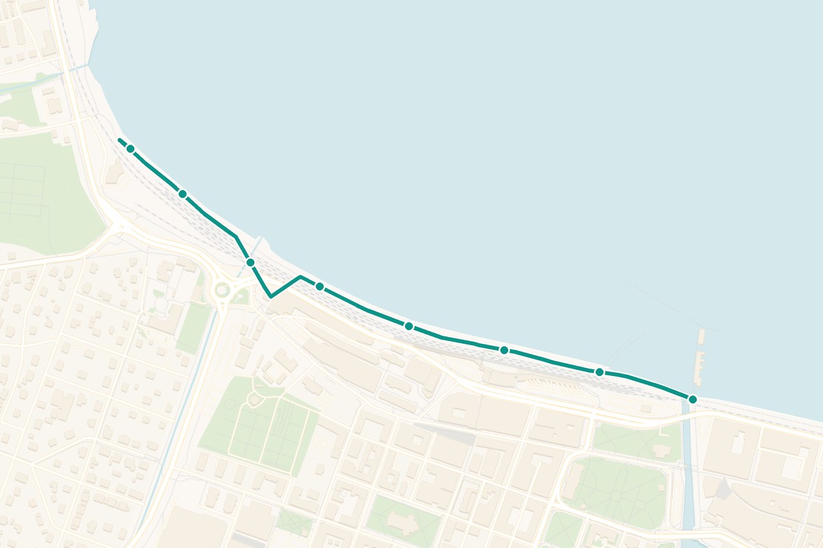 Karta över Hamnen