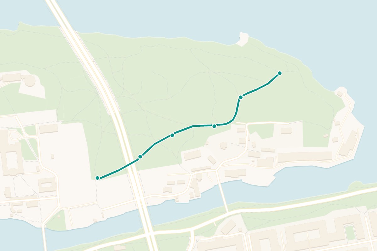 Karta över Långholmen Ö